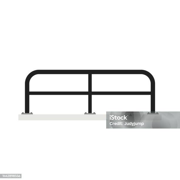Road Side Railing Icon Railing Vector Railing On White Background Road Fence Stock ...
