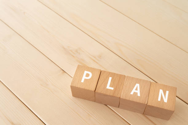 istock Wooden blocks with 