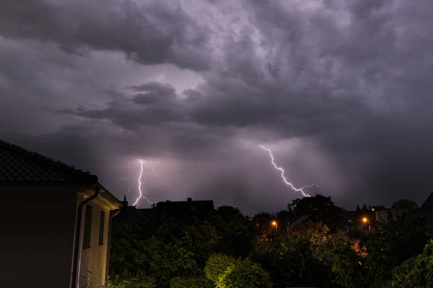 istock Beautiful view of a lightning sky 1442907758