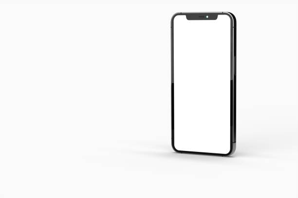 istock 3D render of a smartphone isolated on a white background - copy space 1442908441