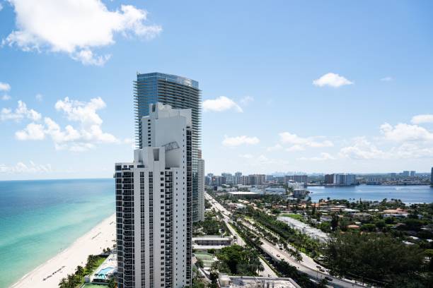 istock Aerial View of Sunny Isles Florida 1442908850