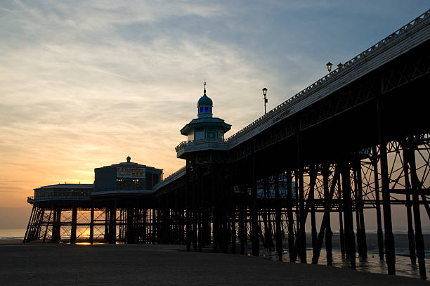 istock Sunset over the pier in Blackpool 144291033