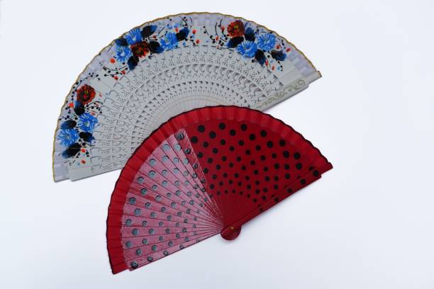 istock two hand painted handmade fans 1442912074
