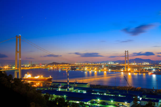 istock Ulsan Daegyo Bridge in Ulsan, South Korea 1442914674