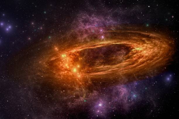 istock Illustration of galaxy explosion space 1442915077