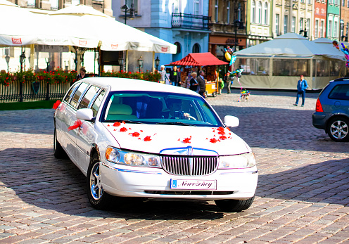 Luxembourg, Luxembourg - June 5, 2019: Taxi of WebTaxi eco.