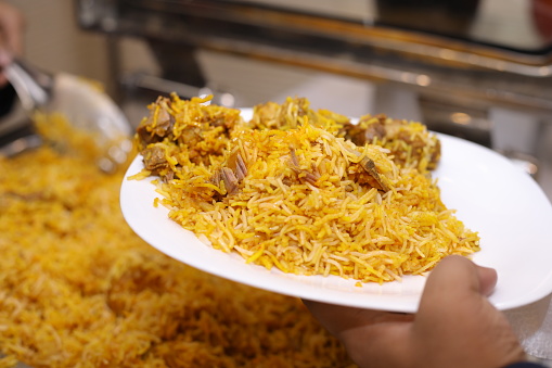 Extremely delicious and spicy chicken biryani