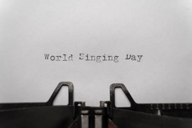 istock world singing day typed words on a vintage typewriter 1442918105