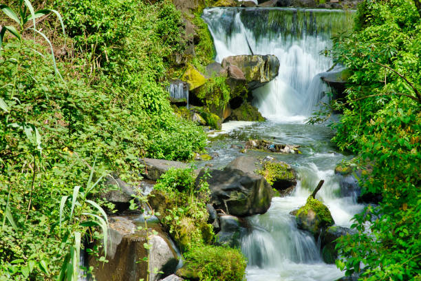 The Peguche waterfall Otavalo Ecuador