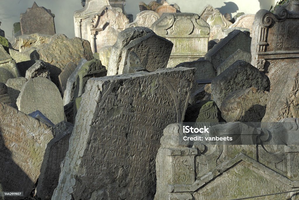 Cimetière juif à Prague, en République tchèque - Photo de Aboutissement libre de droits