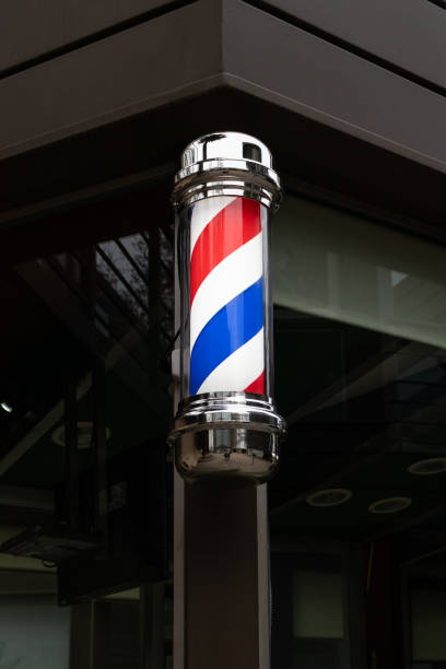 istock Closeup of a barbershop pole 1442920339