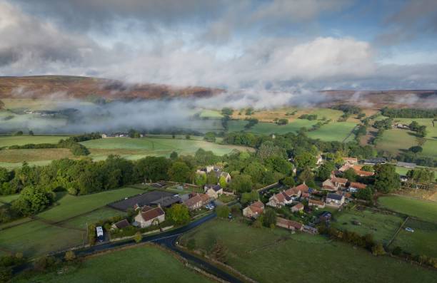istock Westerdale village on a misty September morning 1442920569
