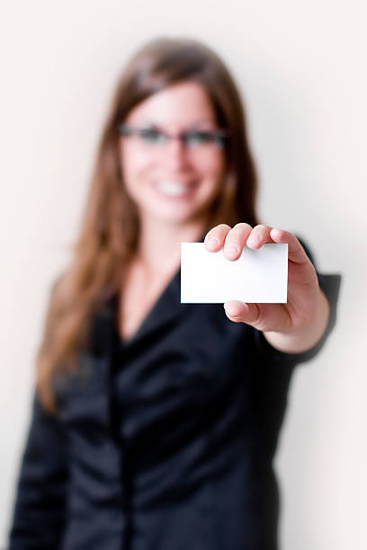istock Woman Business Card 144292357
