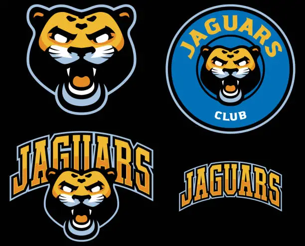 Vector illustration of Jaguar Club Mascot