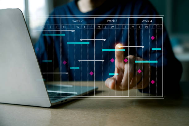 istock Project management concept , analyst working with computer in management system to make report with KPI and metrics connected to database. 1442925296