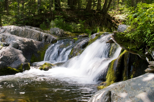 Waterfall near Gulf Hagas, Northern Maine