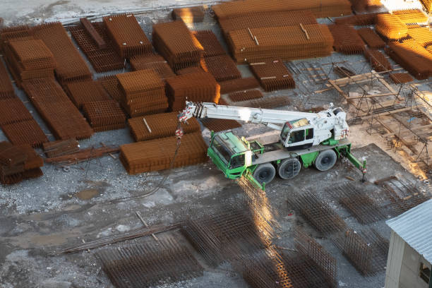 istock rebar for the frame of monolithic construction at the construction site 1442932452