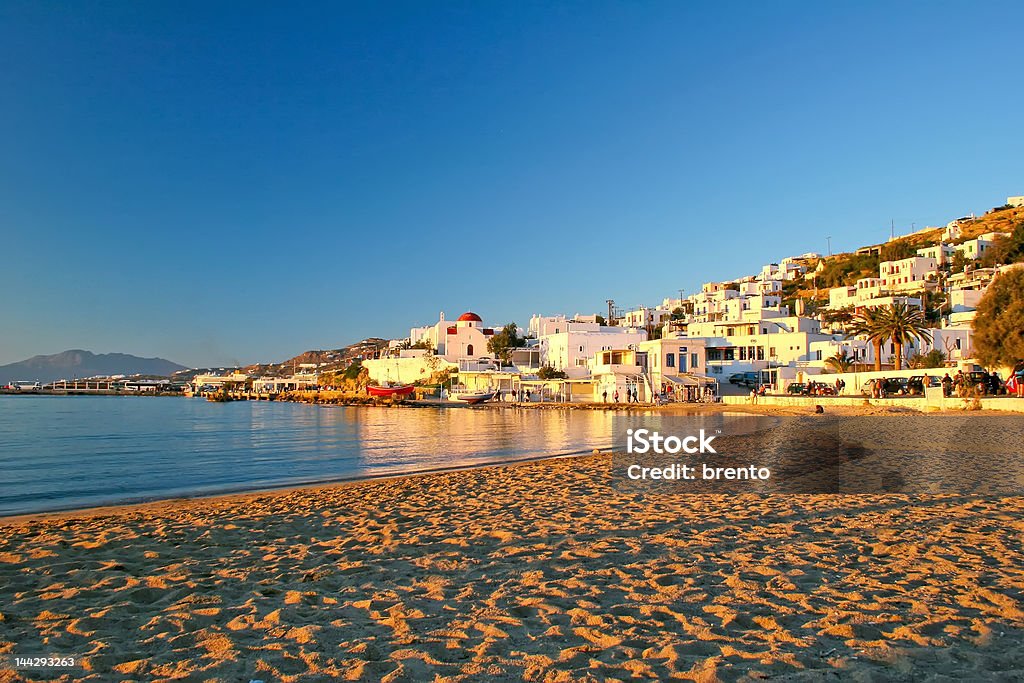 Mykonos praia - Foto de stock de Ajardinado royalty-free