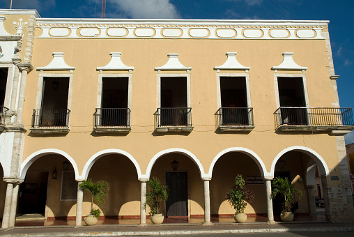 Spanish colonial style house facade, Carora, Lara State, Venezuela