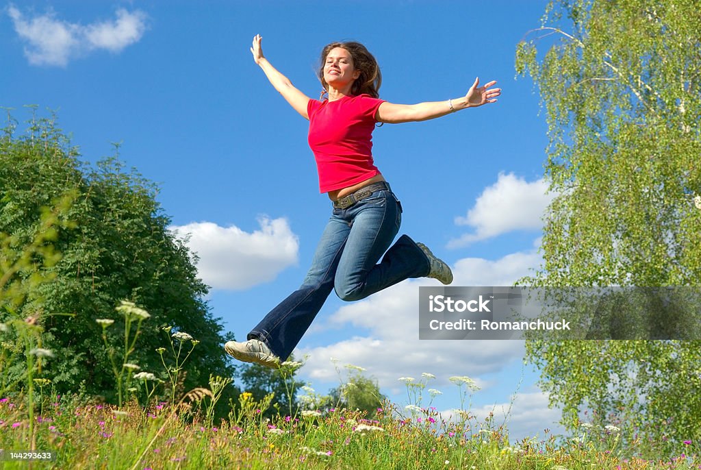 Jump in the sky (Serie - Foto stock royalty-free di Adulto