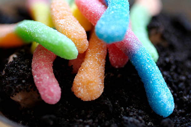 Gummy Worms stock photo