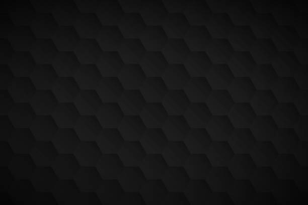 ilustraciones, imágenes clip art, dibujos animados e iconos de stock de fondo negro abstracto - textura geométrica - hexagon tile pattern black