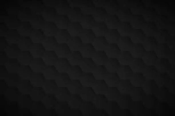 Vector illustration of Abstract black background - Geometric texture