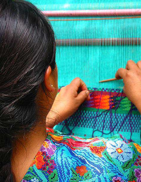 istock Mayan woman weaving 144294194