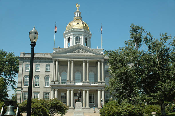 new hampshire state house, concord, nh - concord new hampshire stockfoto's en -beelden