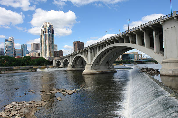 istock Minneapolis Bridge to City Skyline 144294385