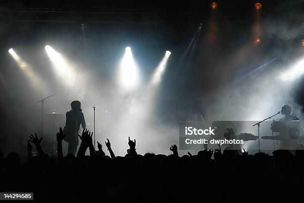 Multitud De Conciertos Foto de stock y más banco de imágenes de Escenario - Escenario, Grupo de interpretación musical, Actuación - Espectáculo