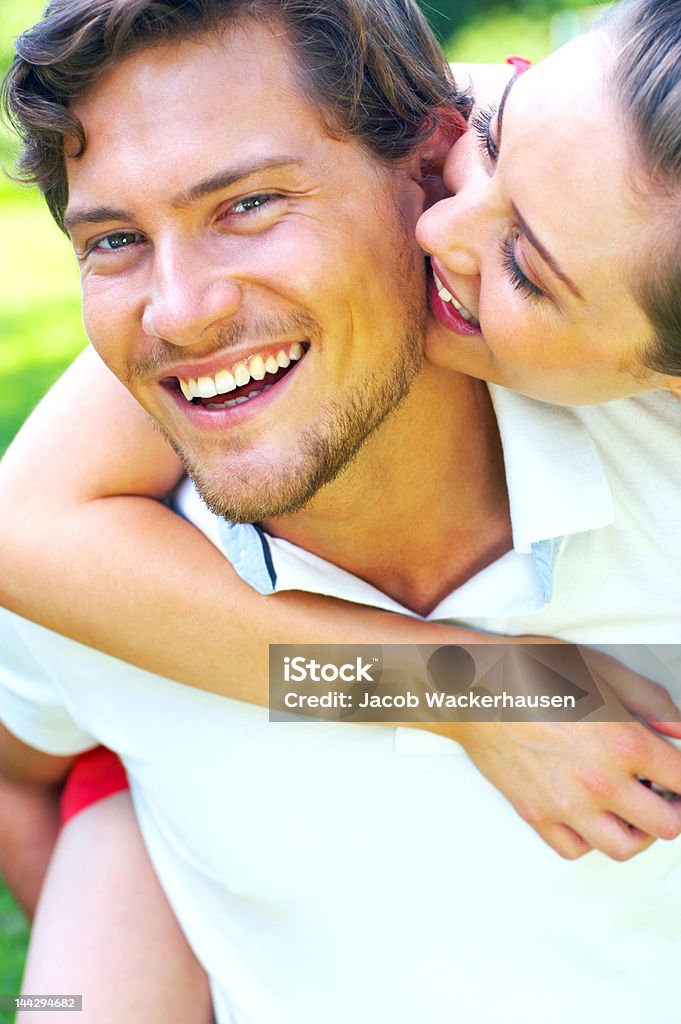 Close-up of a young couple in love Close-up of a young couple in love. Adult Stock Photo