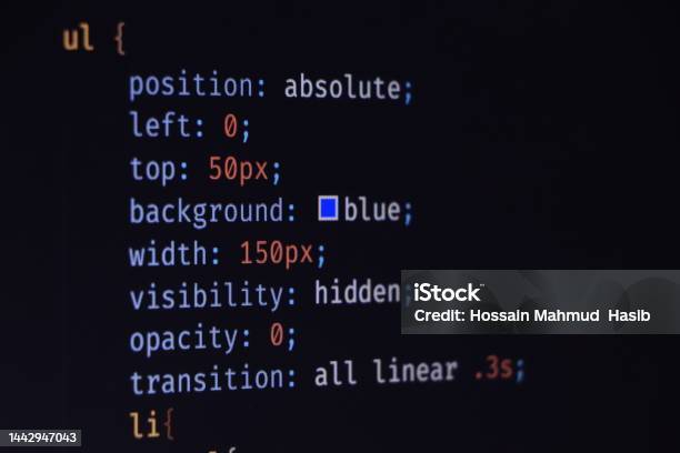 Software Development By Programmer Abstract Computer Script Code ...