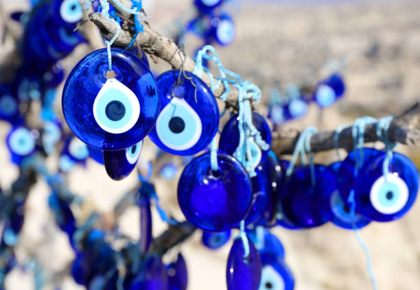 istock Evil Eye Nazar  Turkish Charms on tree in Cappadocia 1442947220