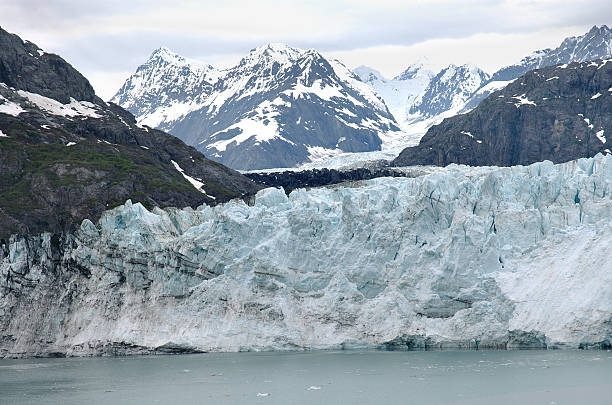 Marjorie Glacier In Alaska stock photo