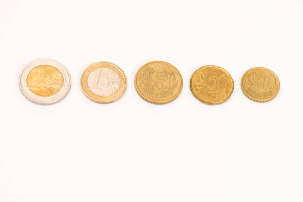 istock Euro coins from 10 cent through 2 Euro 1442953477