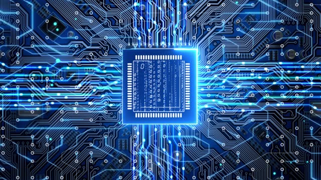 High-tech artificial intelligence ai chip circuit board