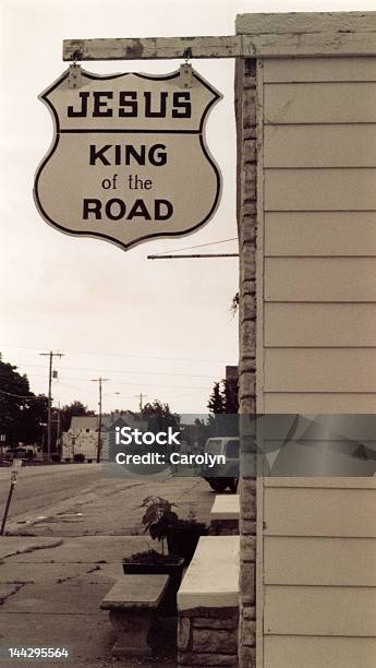 Jesus King Of The Road Stock Photo - Download Image Now - Christianity, Highway, History