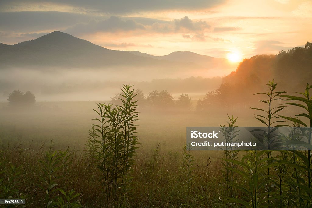 Мирное Sunrise - Стоковые фото Большие Дымные горы роялти-фри
