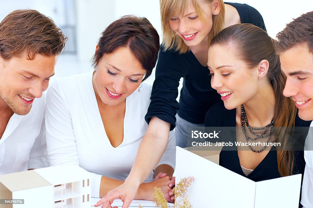Group of architects working together Group of architects working together. 20-29 Years Stock Photo