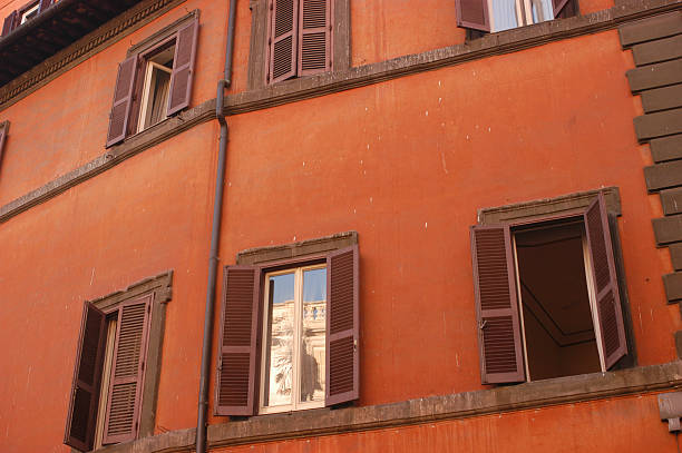 Roma windows - foto stock