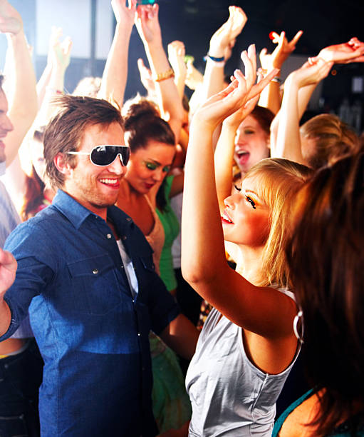 istock Group of young people dancing 144295794