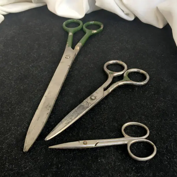 Bunch of old scissors
