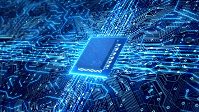 computer integrated circuit and cpu chip background