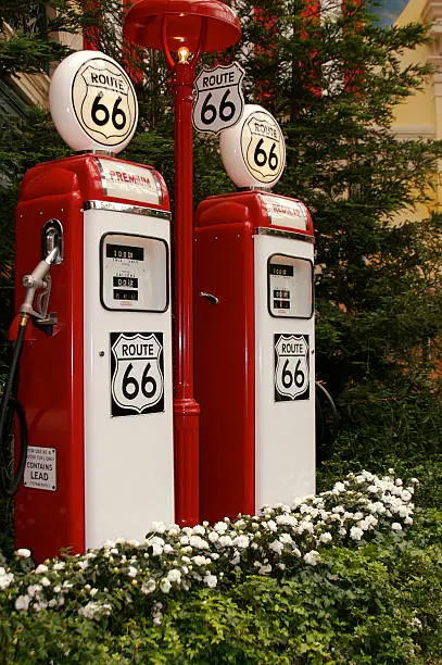 US Highway 66 Gas Pumps