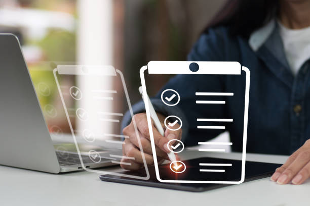 istock Contract for online business Electronic signature, e-signing, digital document management, paperless office, signing business contracts are all terms used to describe electronic signatures. 1442965486