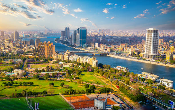 Cairo from above stock photo