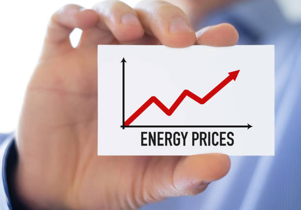 rising energy prices stock photo