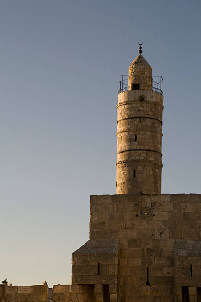 tour de david - jerusalem judaism david tower photos et images de collection