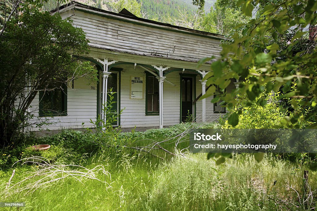 Forgotten House Foreclosed on and forgotten Abandoned Stock Photo